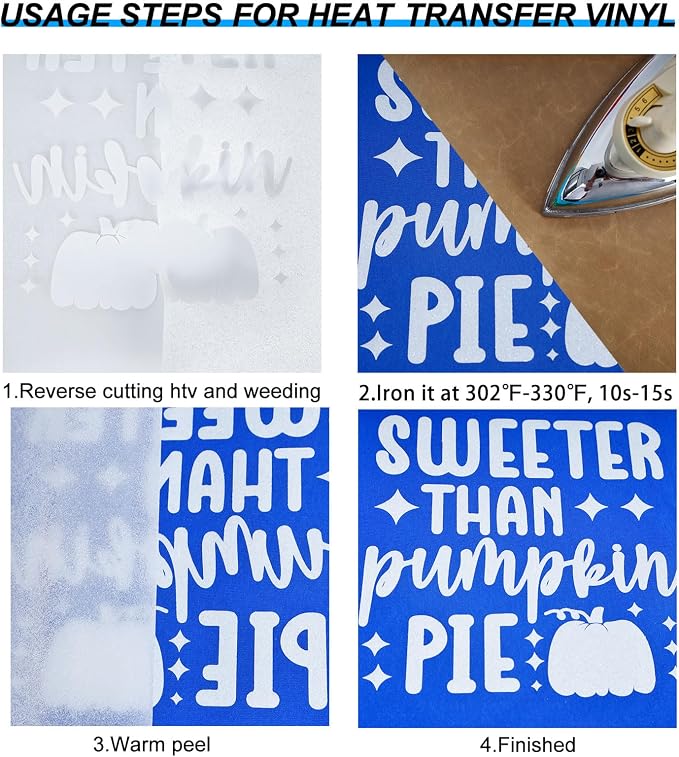 FUNKAKA Glitter White HTV Heat Transfer Vinyl Rolls - Image 4
