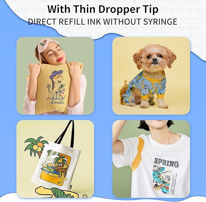 DTF Ink 500mlx6 for I3200 XP600 R1390 L1800, Heat Transfer Ink Conversion Kit - Image 3