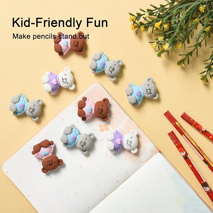 HILAZA 18Pcs Pencil Top Erasers - Image 6