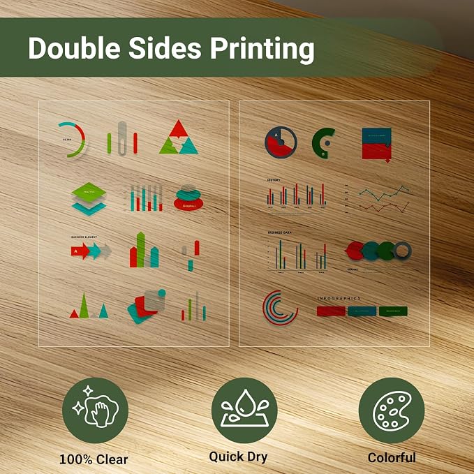 11x17 Laser Transparency Film, 50 Sheets Overhead Projector Film - Image 3
