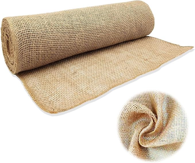 40InX50FT Burlap Rolls Multipurpose Jute Burlap Fabric by X-Kingsun