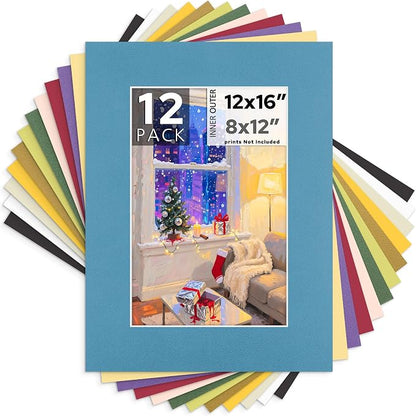 Mat Board Center, 12X16 Mix Color Mats by MatBoardCenter
