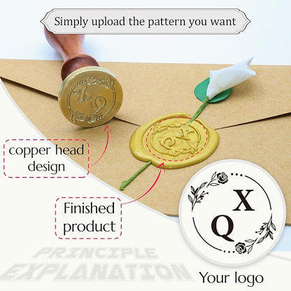 Custom Wax Seal Stamp, Personalized Wax Seal Stamp Kit, Create Your Own - Image 7