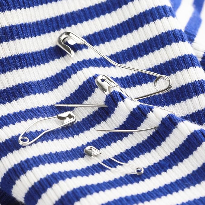 160 Pack Curved Safety Pins for Quilting Basting Pins 28mm 32mm 38mm 54mm - Image 3