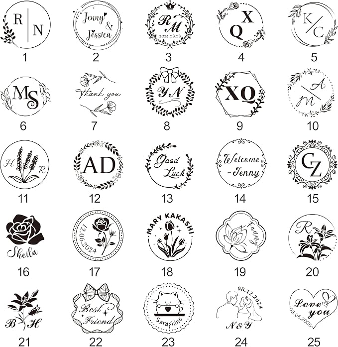 Custom Wax Seal Stamp, Personalized Wax Seal Stamp Kit, Create Your Own - Image 2