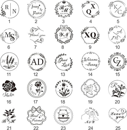 Custom Wax Seal Stamp, Personalized Wax Seal Stamp Kit, Create Your Own - Image 2