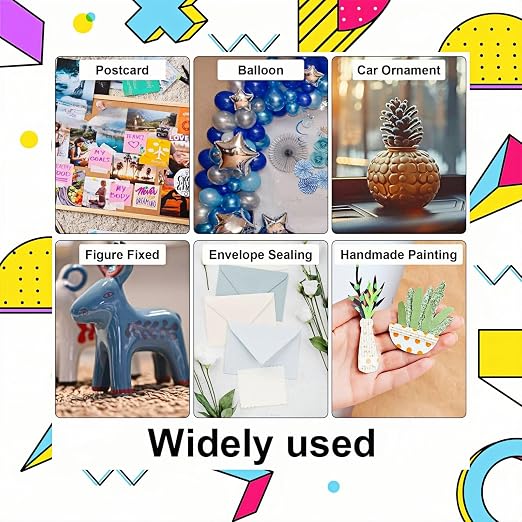 500 Pcs Clear Gel Glue Dots, Double Sided Removable Adhesive Dots, Sticky Tack - Image 4
