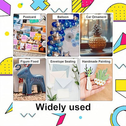 500 Pcs Clear Gel Glue Dots, Double Sided Removable Adhesive Dots, Sticky Tack - Image 4