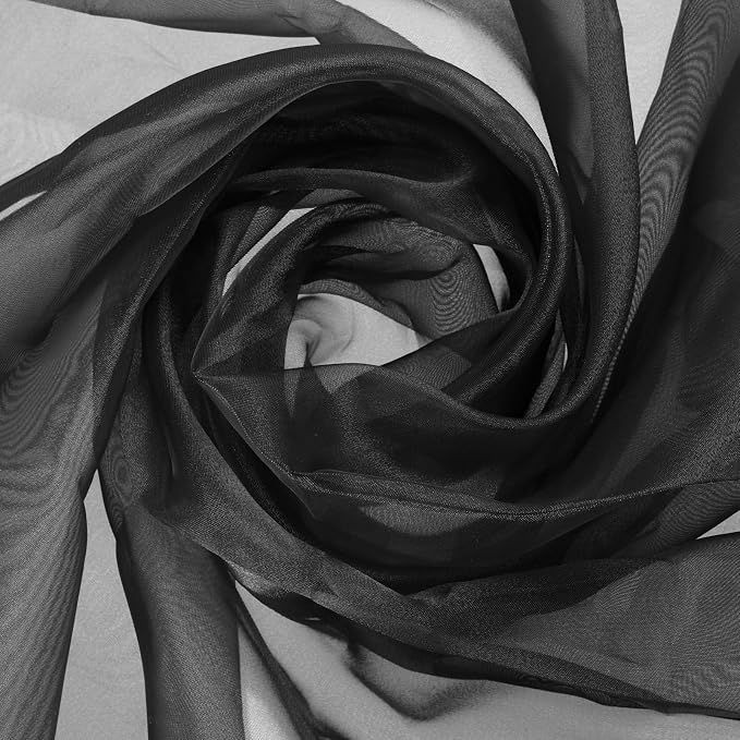 MECCANIXITY Iridescent Sheer Organza Fabric, 10 Yards x 59 Inches Solid by MECCANIXITY