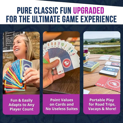 Hand & Foot Remastered 8 Player Edition + Bonus 120-Page Scorepad – Card Game - Image 5