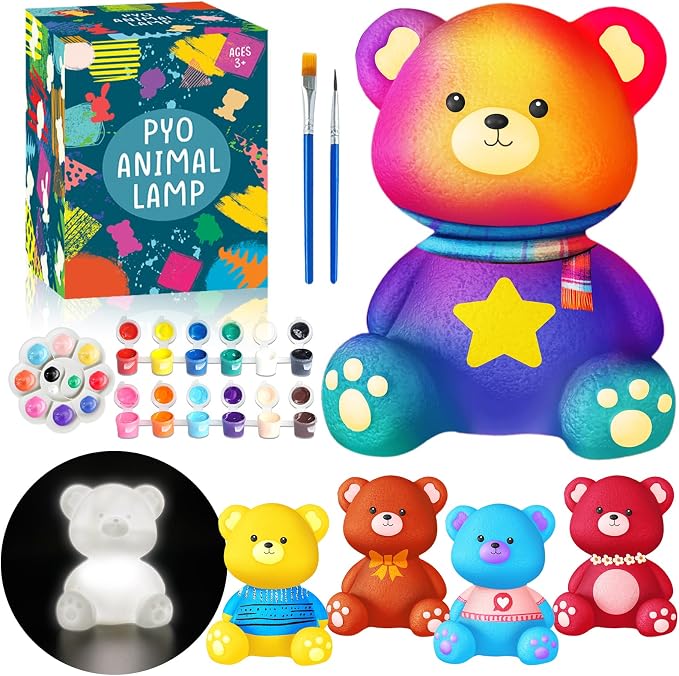 FUNZBO Paint Your Own Bear Lamp Kit by FunzBo
