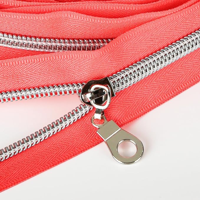 The Yards Pink Nylon Coil Zipper by Zipper
