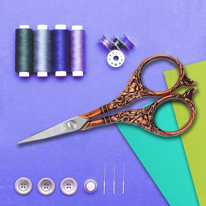BIHRTC 4.5Inch Vintage Crochet Embroidery Scissors Small Sharp Pointed - Image 4