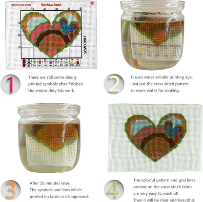 Maydiyer 11CT Stamped Cross Stitch Kits Pre-Printed Embroidery Kit Flowers - Image 6