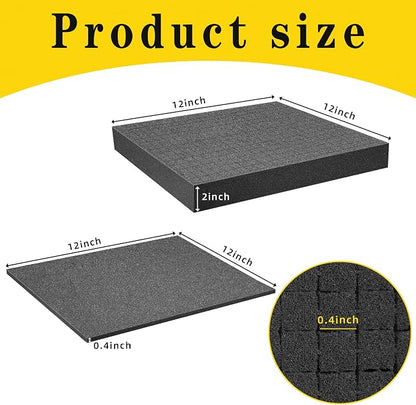 DECOHS 4 PCS Pick Apart Foam Insert- 2 Size Pick and Pluck Foam- Pluck Pre Cube - Image 2