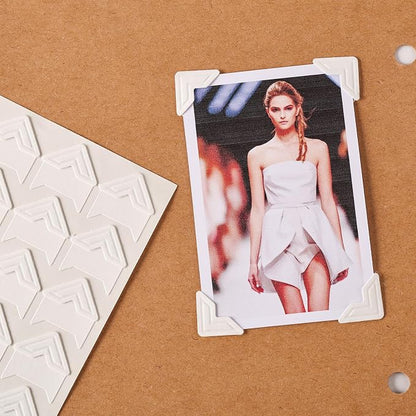 White Photo Corners Self-Adhesive, Photo Picture Mounting Corners by Unknown