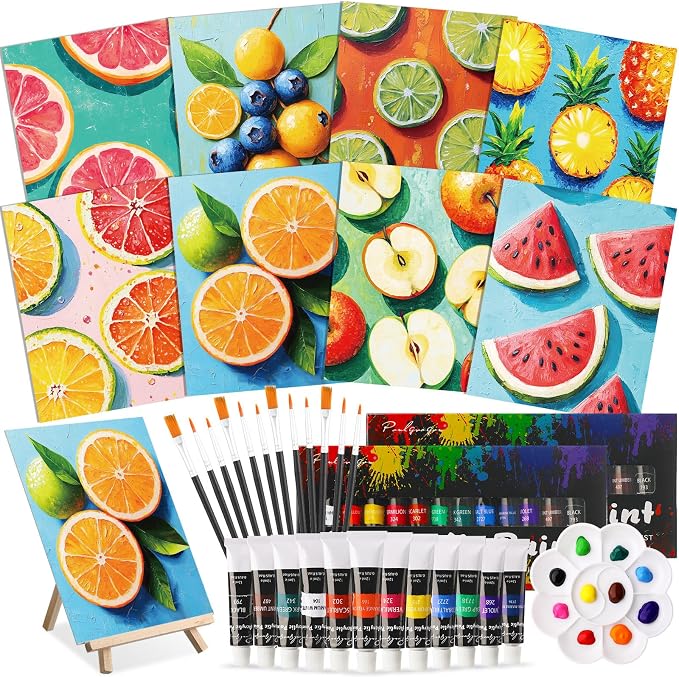 Cholemy 36 Pcs Paint and Sip Kit by Cholemy