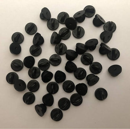 50pcs Rubber Pin Backs PVC Butterfly Clutch Enamel Lapel Pin Backings Cap - Image 8