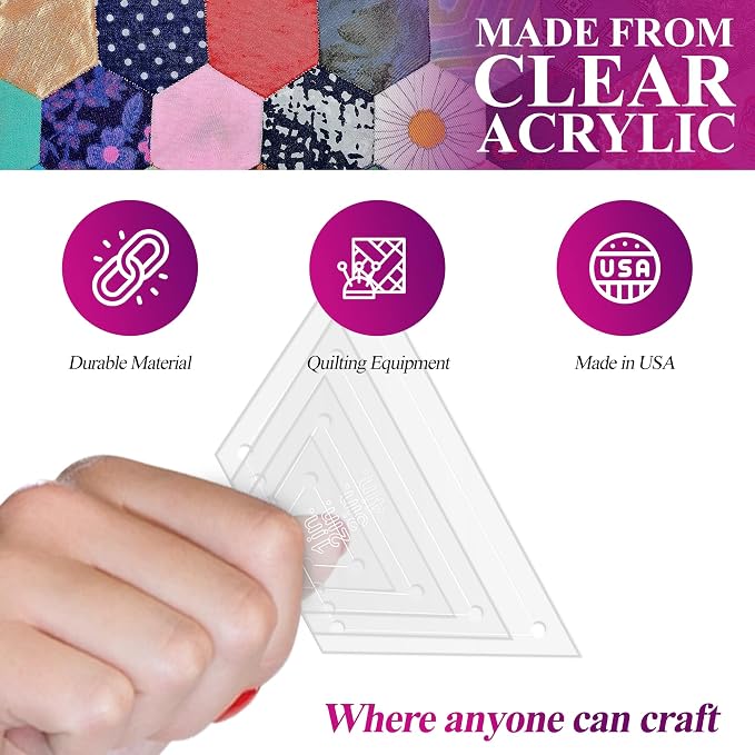 Quilting Acrylic Template Set | Precision Tools - Image 4
