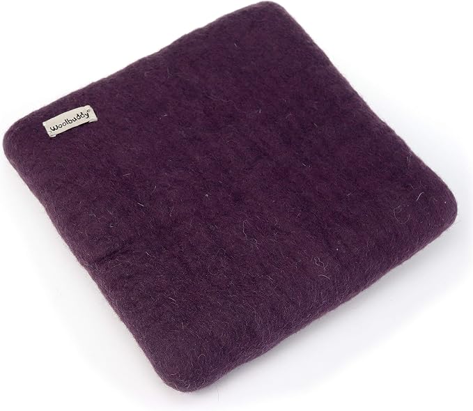 Woolbuddy Needle Felting Pad – Purple Wool Mat 10x10x1.5" – Foam Alternative by Woolbuddy