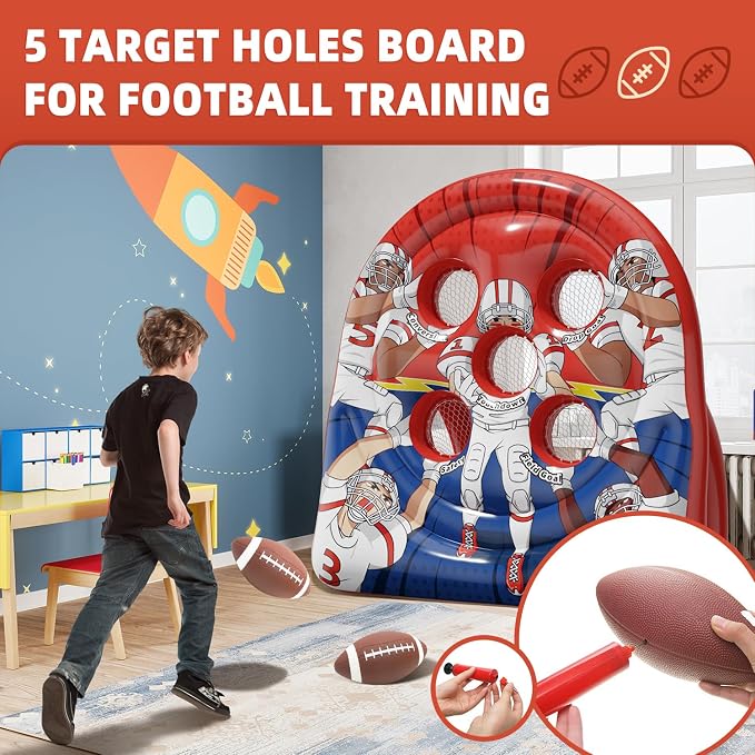 6Ft Football Target Toss Game - Image 6