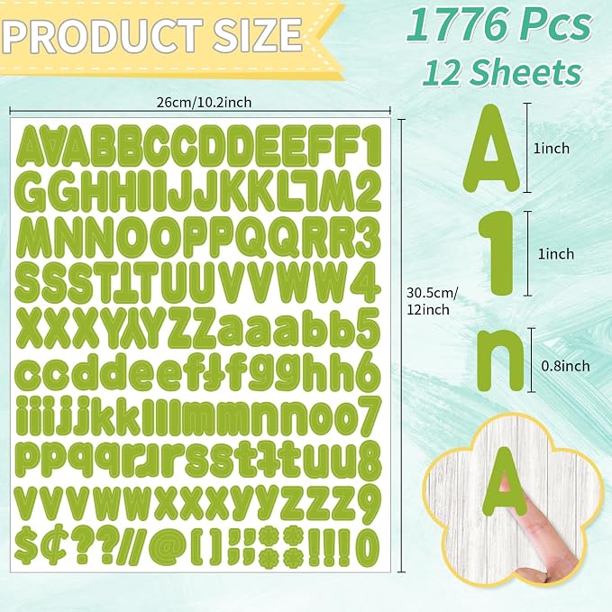 Alphabet Stickers, Bulletin Boards, Classroom & Home Decor - Image 2