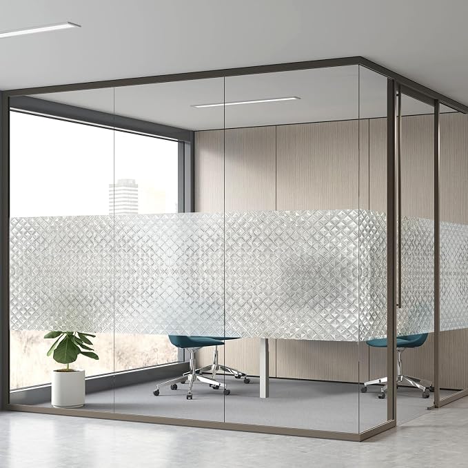 Qualsen Window Privacy Film, Stained Glass Window Film Heat Control UV - Image 6