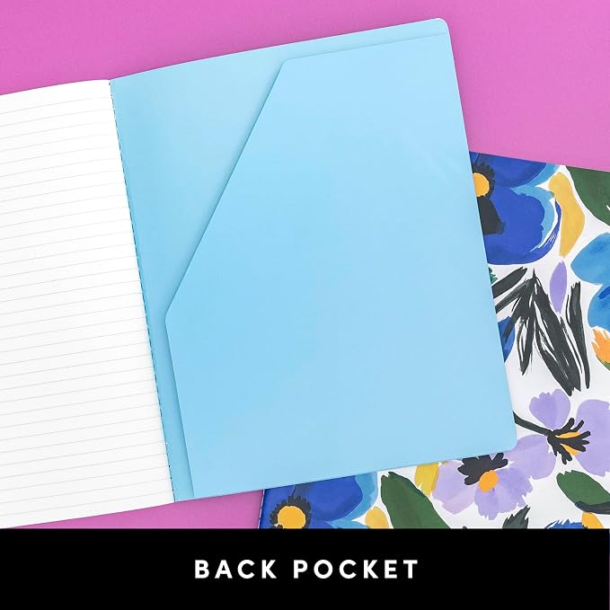PAPERAGE Soft Cover Lined Journal Notebook, 2 Pack, 100 Pages, Large 7.5 inches - Image 5