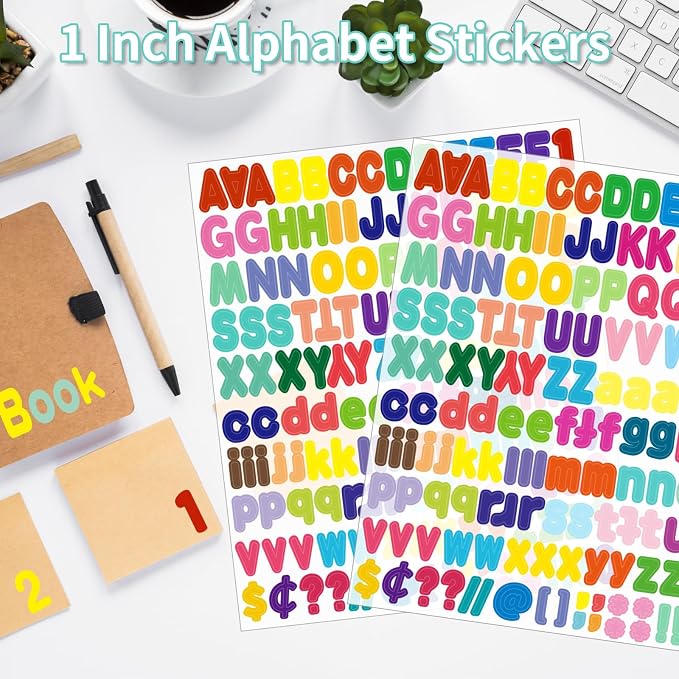 Alphabet Sticker, Self Adhesive Vinyl Letter Stickers Mailbox Numbers, Self - Image 4