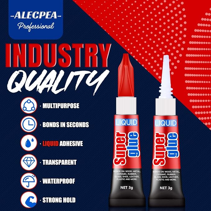 3 Gram Single Use Super Glue Liquid, Super Fast, Thin & Strong Adhesive - Image 3