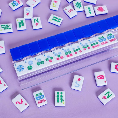 American Mahjong Tile Set with Carrying Bag and Accessories, 160 Acrylic - Image 6