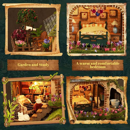 Miniature House Kit, 3D Wooden Puzzles - Image 4