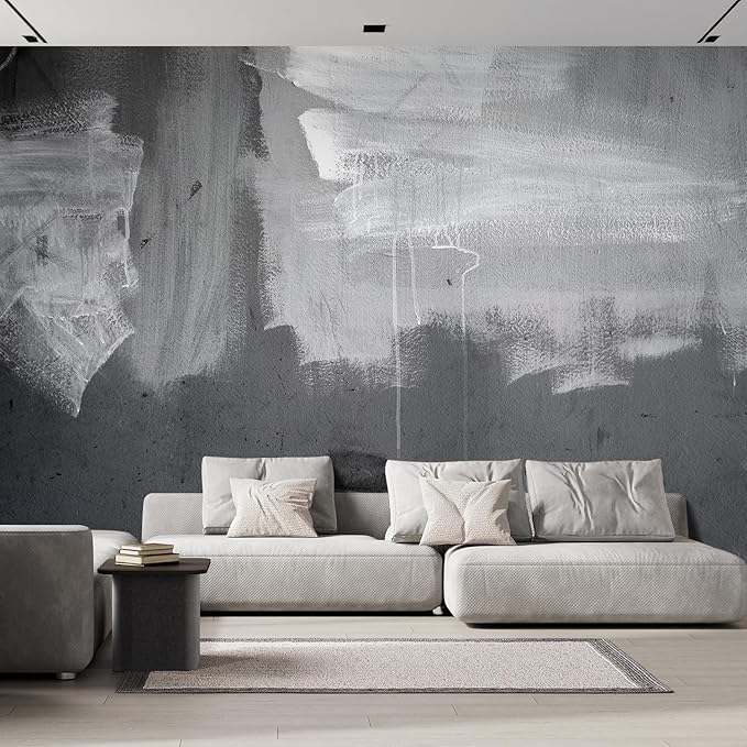 wall26 Grunge Concrete Wall Removable Wall Mural | Self-Adhesive Large Wallpaper by wall26