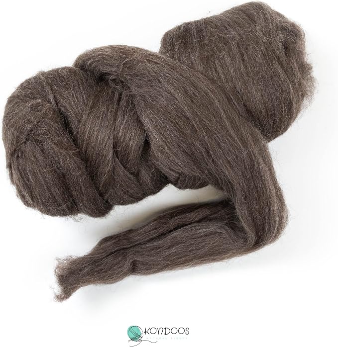 Kondoos Natural Wool roving, 8 OZ. Best - Image 4