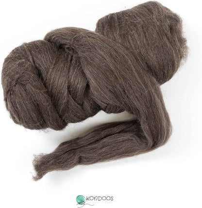 Kondoos Natural Wool roving, 8 OZ. Best - Image 4