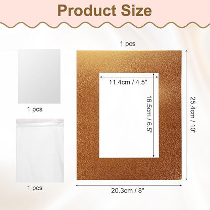 uxcell Picture Mats, 8 x 10 Mat Board Center - Image 2