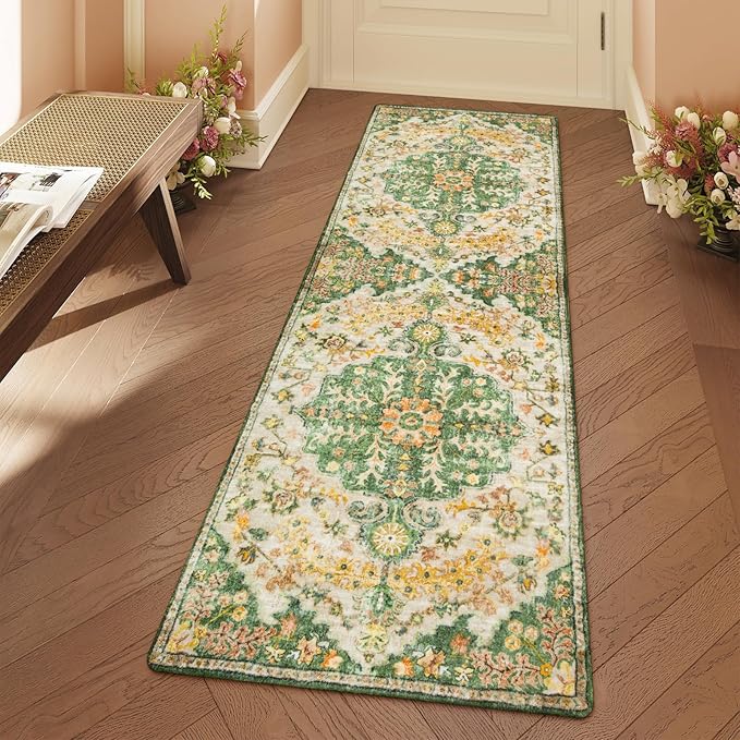 Lahome Bohemian 2x6 Washable Hallway Runner Rug, Kitchen Runner Rugs Non Skid by Lahome