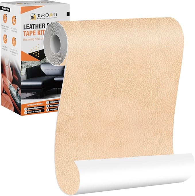Leather Repair Tape, 4.7x63 inch Leather Patches by ProfessionalFurnitureRepair