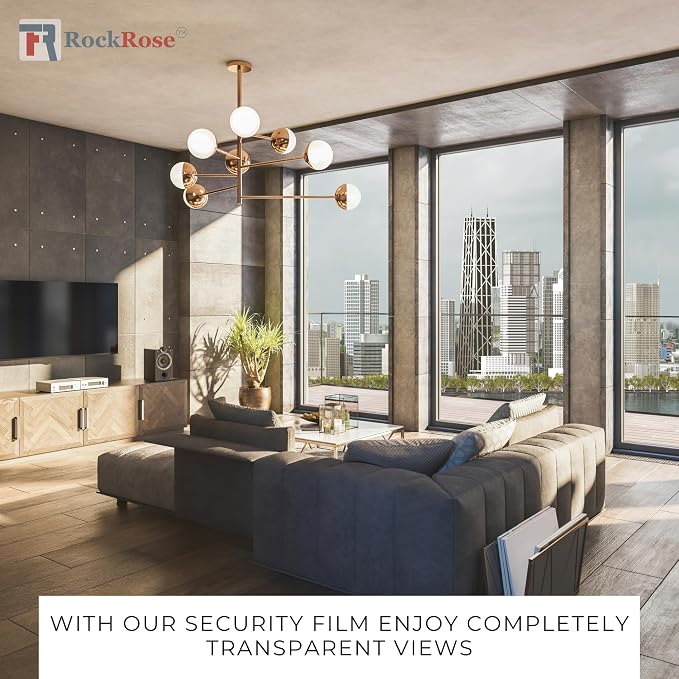 UV 99% Security and Safety 4 Mil Clear Window Film Shatterproof Anti Shatter - Image 7