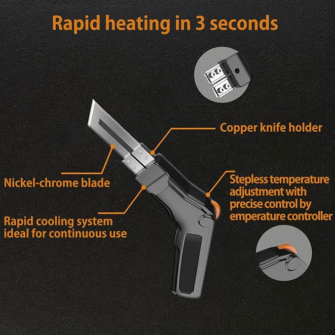 Foam Cutter Electric Hot Knife, 300W Styrofoam Cutting Tool, 4-in-1 Kit - Image 5