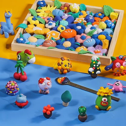 ifergoo Polymer Modeling Clay for Kids DIY Starter Kits, 62 Color Oven Baked - Image 3