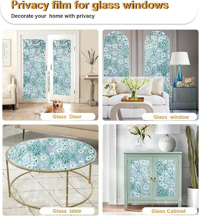 Window Privacy Film Stain Glass Window Film Rainbow Window Film Window clings - Image 6