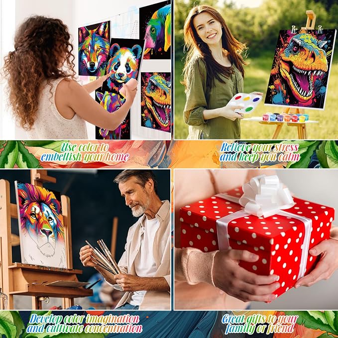 Zhanmai 12 Pack Pre Drawn Canvas - Image 4