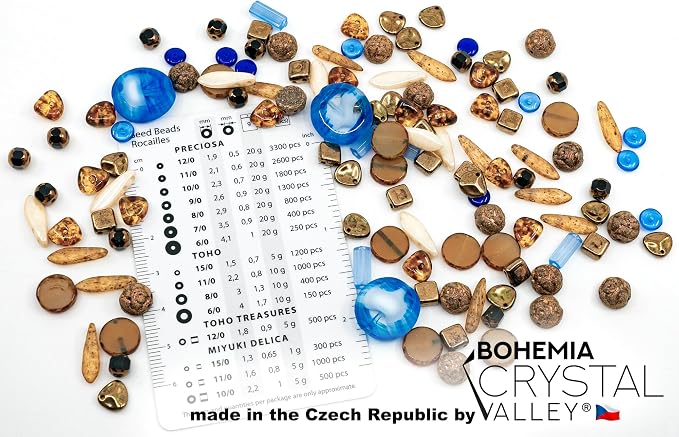 1.4oz Limited Mix of Czech Glass Beads, Matte and Glossy, Faceted Fire Polish - Image 3