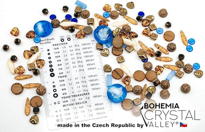 1.4oz Limited Mix of Czech Glass Beads, Matte and Glossy, Faceted Fire Polish - Image 3