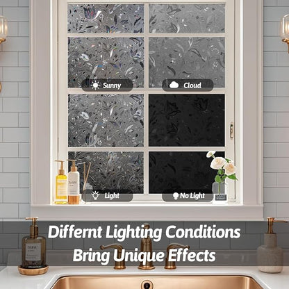 NINETREX Window Privacy Film, Decorative Window Film Frosted, Stained Glass - Image 6