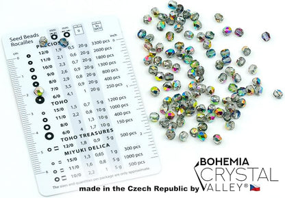 275 pcs Set of Czech Faceted Glass Beads, Fire-Polished Round Crystal Vitrail - - Image 4