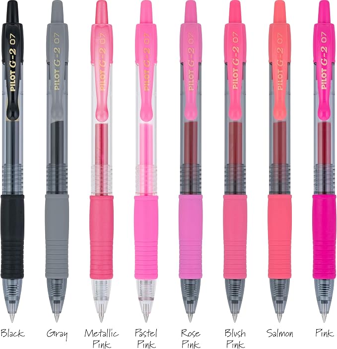 Pilot G2 Premium Gel Roller Pens, Fine Point Gel Pens, Boost Pink Pack - Image 6