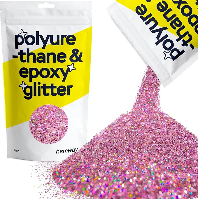 Hemway Polyurethane & Epoxy Resin Glitter 100g / 3.5oz Metallic Crystal Flake by Hemway