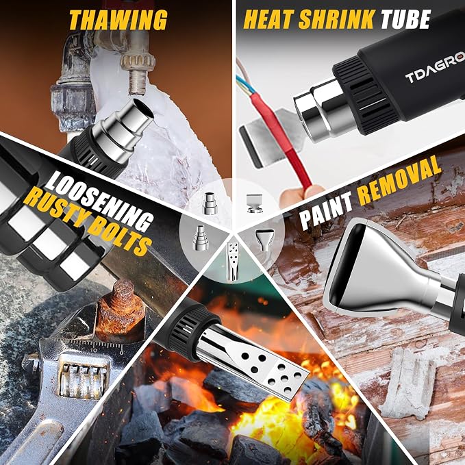 Heat Gun 1.5s Fast Heating, Compact but Powerful Heat Gun - Image 7